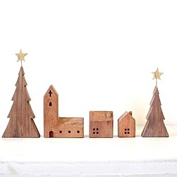 【Creema限定】小さな木の家　ークリスマスの教会1ー 1枚目の画像