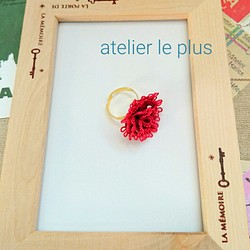 セール【La fleur】イングリッシュローズモチーフのリング 1枚目の画像