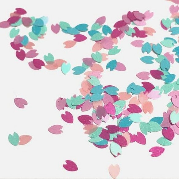 桜の花びらのホログラム（カラーミックス） 1枚目の画像