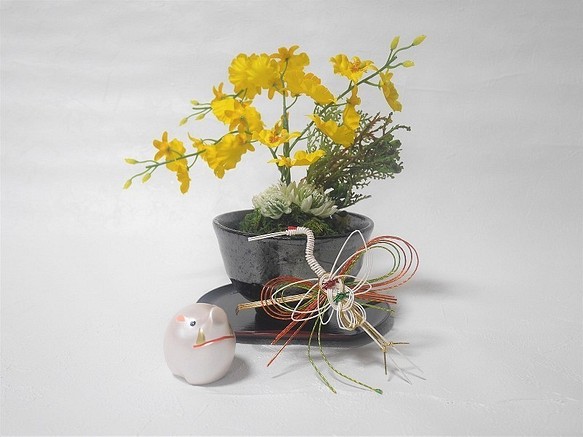 日本現代安排藝術花卉新年版Kanga 第1張的照片