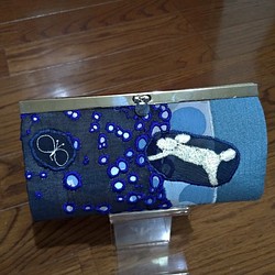 長財布(ミナペルホネン 刺繍) 1枚目の画像