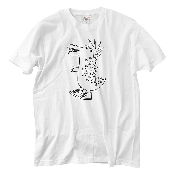 モヒカンクロコダイル Tシャツ(5.6oz) 1枚目の画像