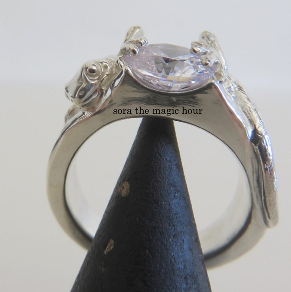 Nihonyamori Ring Iemori&#39;s ring silver925 爬行動物愛好者 吉祥和幸運符 [定做] 第1張的照片