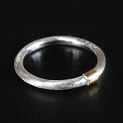 K18Gold ＆Silver Ring 第1張的照片