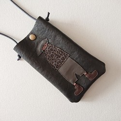 annco leather mobile case [dark gray] 1枚目の画像