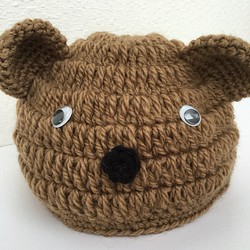 【11月セール】おとぼけクマさん帽子 1枚目の画像