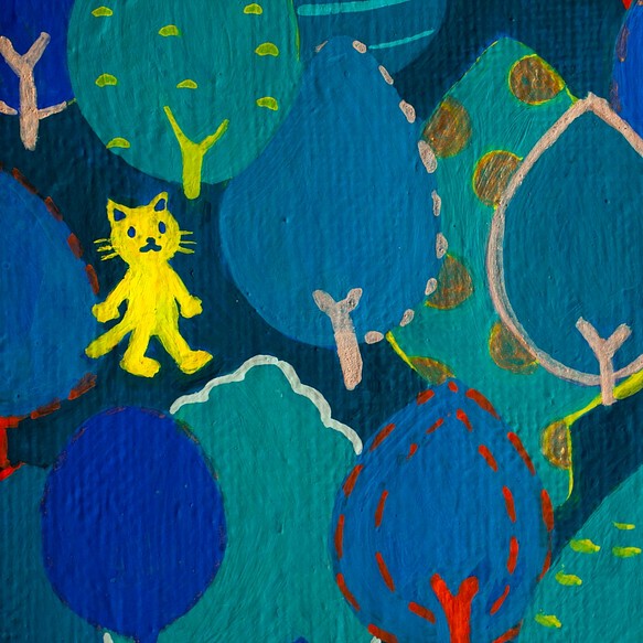 青の森／アクリル絵の具／原画 1枚目の画像