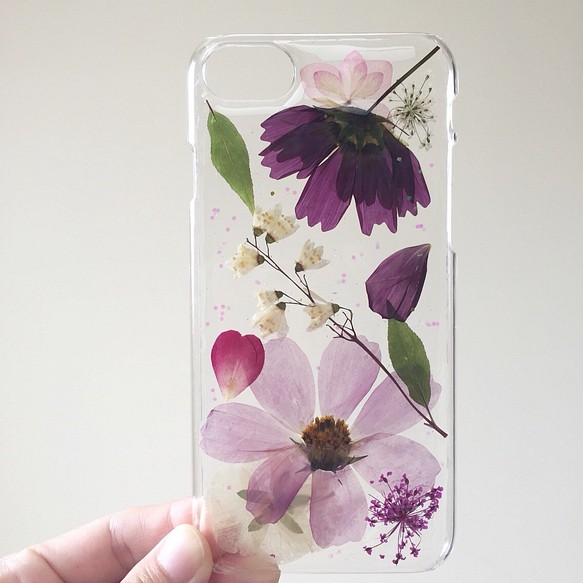 iPhone7ケース☆Hippo's flower garden 1枚目の画像