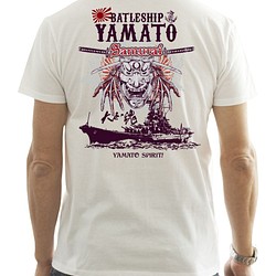 戦艦大和 旭日旗 大日本帝国海軍 Tシャツ 半袖 シャツ 1枚目の画像