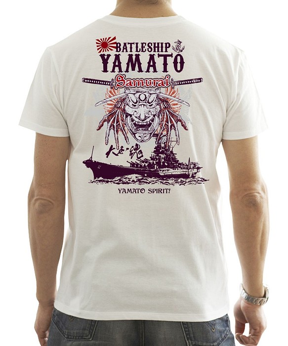 戦艦大和 旭日旗 大日本帝国海軍 Tシャツ 半袖 シャツ 1枚目の画像