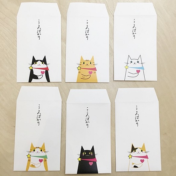 Pochibukuro / Kokoro-dake貓各種組合（6套） 第1張的照片