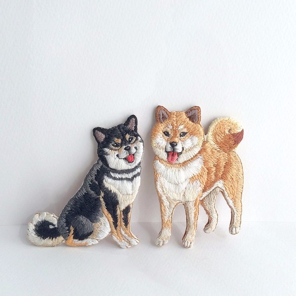 柴犬・刺繍ブローチ ブローチ ツチノコノネコ 通販｜Creema(クリーマ)