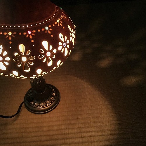 ひょうたんランプ「花柄UFO1」 照明（ライト）・ランプ kitatik 通販 