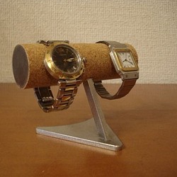 ハロウィンプレゼント　2本掛け丸パイプデザイン腕時計スタンド　ak-design 1枚目の画像