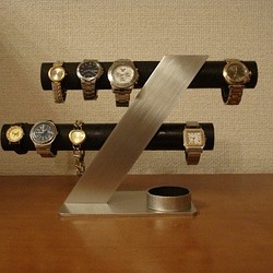 父の日！！ブラック6～8本掛けデザイン腕時計スタンド 1枚目の画像