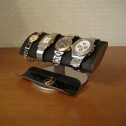腕時計スタンド　ブラックでかい楕円パイプ男性用腕時計スタンド　ak-design　20130320 1枚目の画像