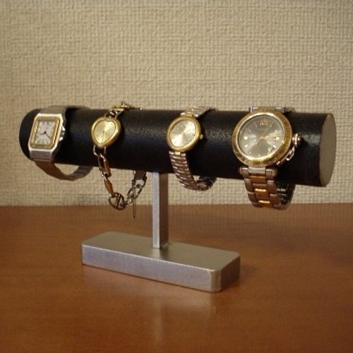 腕時計スタンド 4本掛け丸パイプブラック腕時計スタンド ak-design ...