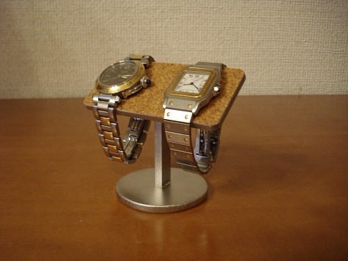 腕時計ケース　2本掛けバー腕時計スタンド　ak-design 1枚目の画像