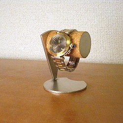 腕時計スタンド　丸パイプ扇形支柱腕時計デスクスタンド  No.90325 1枚目の画像