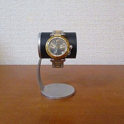 腕時計　飾る　　かわいい腕時計デスクスタンド　ブラック 1枚目の画像