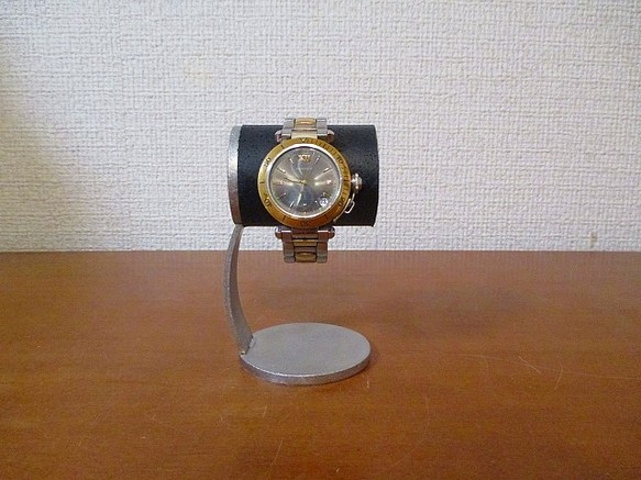 腕時計　飾る　　かわいい腕時計デスクスタンド　ブラック 1枚目の画像