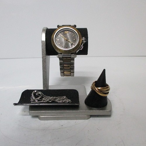 時計スタンド 新作 女性用ウオッチスタンドブラック 腕時計、リングを