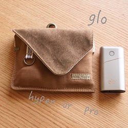 glo case pouch pro 或 hyper 可訂購帆布 2 種顏色 Sanada 字符串 第1張的照片