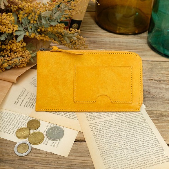 薄くて軽いお財布 / Pueblo Compact Wallet**Yellow