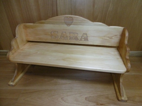 Children's bench  First chair gift  name加工付き 1枚目の画像