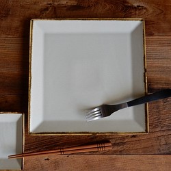 B級品　大サイズ　ワンプレート皿　(白マット)　　 1枚目の画像