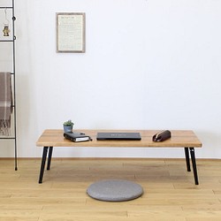 *メープル*天然杉の足場板と折れ脚(細)で作ったカフェ風カウンターローテーブル・座卓 1枚目の画像