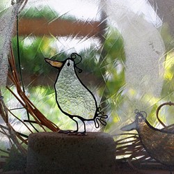 【一点物】都会の鳥さん⊹ほっこり編秋から冬へ支度中,,,贈り物・おしゃれインテリア 1枚目の画像