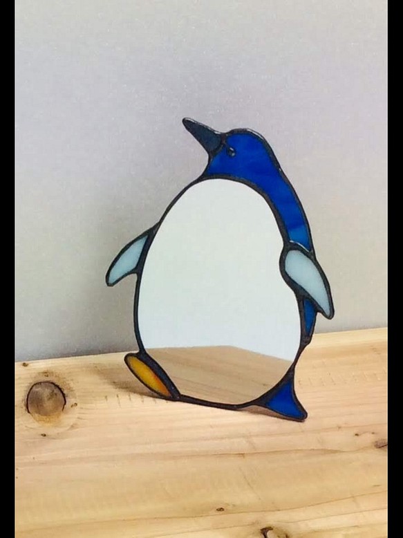 小さなペンギンのテーブルミラー ドレッサー・ミラー・鏡台 山小屋 通販｜Creema(クリーマ)