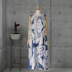 yukata kimono 着物リメイク　浴衣のロングワンピ/ゆとりのM 1枚目の画像