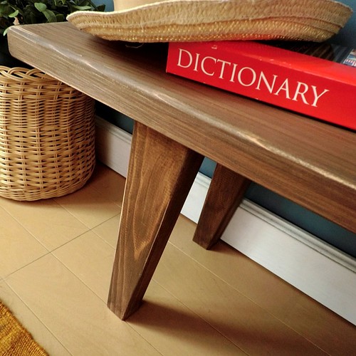 木製ベンチテーブル】Walnut/スリム/ローテーブル テーブル・机 Made 