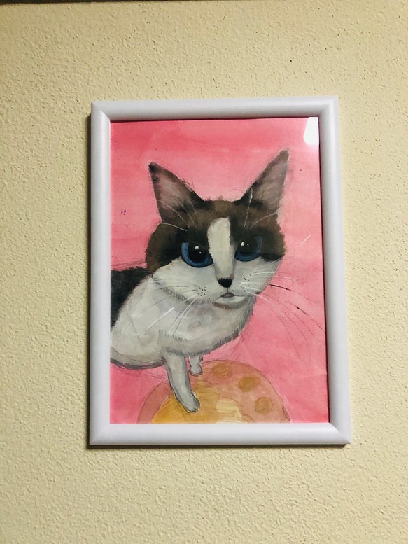 絵画 猫 1枚目の画像