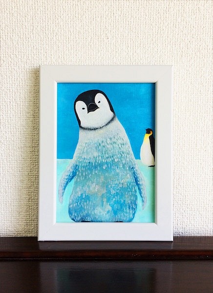 Mitekuru帝企鵝（雛）/丙烯畫 第1張的照片