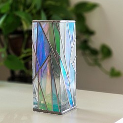 訂購“光之雨”玻璃藝術方形玻璃花瓶 第1張的照片