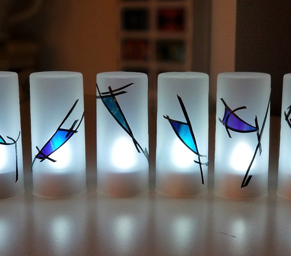 Set of 12 rechargeable LED candles “Ryukyu Blue 1 第1張的照片