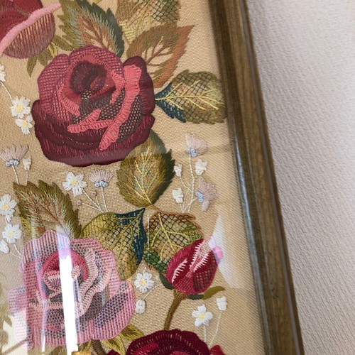 アート壁掛け✴︎手刺繍薔薇 壁掛けラック・ウォールシェルフ 🍋 通販 