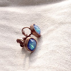 エルコブレ　blue shell／ブルーシェル　大人の輝き・銅色の耳飾り 1枚目の画像