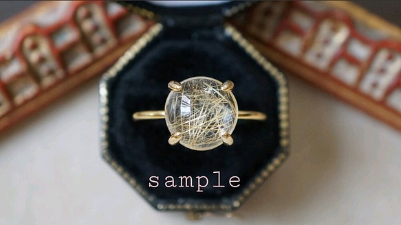 ⑱【１０m】高品質ルチルクォーツRing〈18kgp〉 | www.episcopal.hn