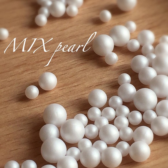 【140孔無絲滑白】優質MIX珍珠配件免費送貨 第1張的照片