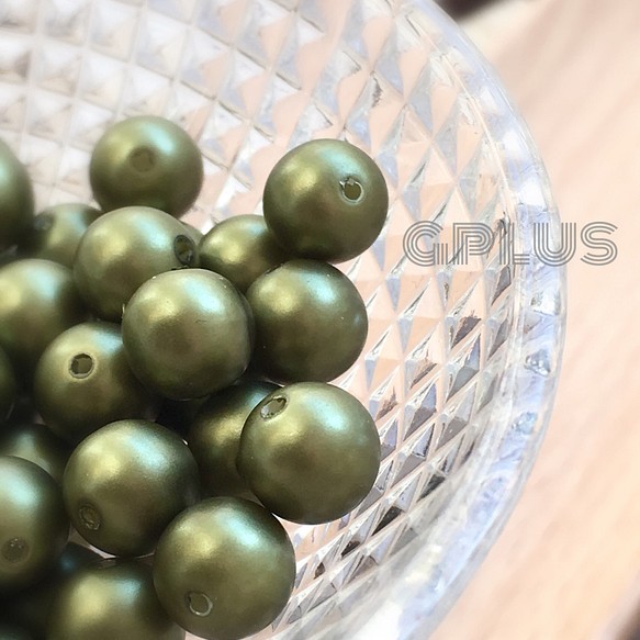 [8毫米30孔橄欖]優質珍珠配件免費送貨 第1張的照片
