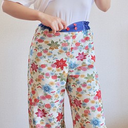 花紋和服簡單時髦的褲子（no.163） 第1張的照片