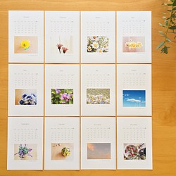 《送料無料》  2021年 花のポストカードサイズ カレンダー 1枚目の画像