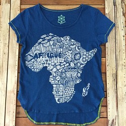 hempcotton ヘンプコットン アフリカ レディースTシャツ hemp 1枚目の画像