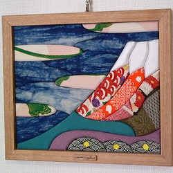 布絵　赤富士 1枚目の画像