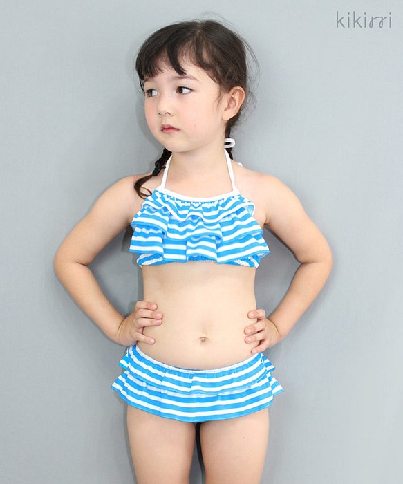 [Swimwear] Cute Frill Bikini for Kid 第1張的照片