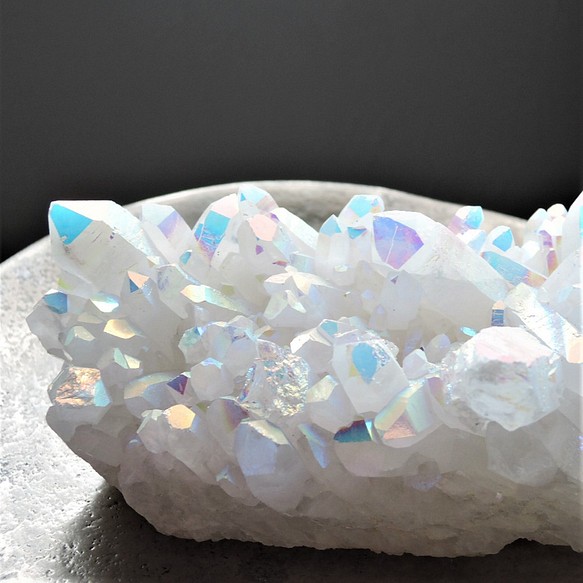 [1分，淨化護身符]超大光環水晶（水晶）附帶水晶簇本州浴包郵費（13） 第1張的照片